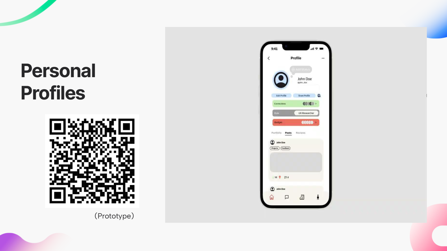 Final — Personal profiles UI prototype