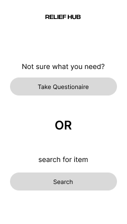 Mobile — questionnaire vs search entry