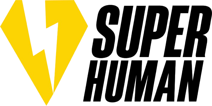 Superhuman Bikes — yellow F7 diamond mark with lightning cutout